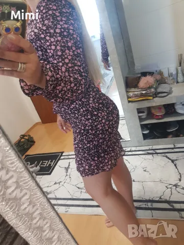 H&M Нова рокля принт XS, снимка 1