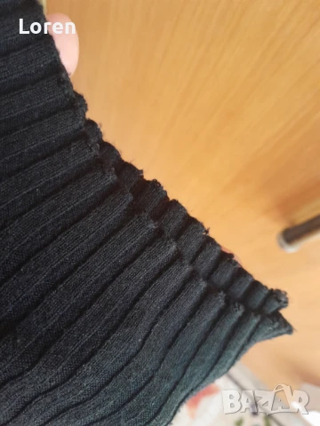 Черна къса блуза с дълъг ръкав , снимка 7 - Блузи с дълъг ръкав и пуловери - 51093674