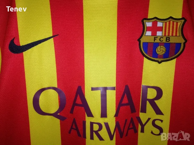 Barcelona Puyol Nike 2013-2014 оригинална фланелка тениска Барселона Пуйол екип , снимка 4 - Тениски - 56153009