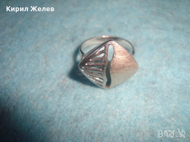 ВИНТИДЖ СРЕБЪРЕН АРТ ПРЪСТЕН СРЕБРО 925 АЖУРНА МАЙСТОРСКА ИЗРАБОТКА - АНГЛИЯ 25801, снимка 6 - Пръстени - 35759994