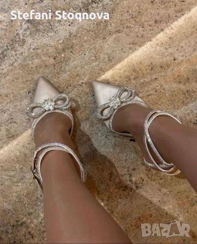 Стилни дамски обувки на висок ток, снимка 1 - Дамски обувки на ток - 44737155
