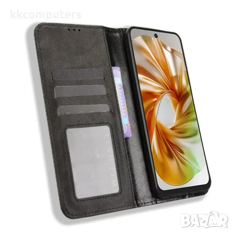За ZTE nubia Focus 2 5G / Vivacom 5G Pro 2 Ретро Кожен Калъф Тефтер със Стойка, Портфейл и Скрийн Пр, снимка 5 - Калъфи, кейсове - 55986837