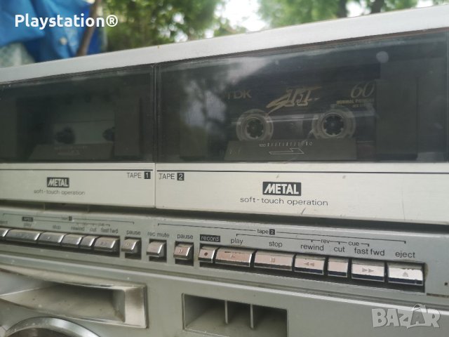 SHARP GF 767H Radio Dual cassette recorder Boombox, снимка 4 - Аудиосистеми - 40825247