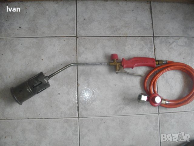 ROTHENBERGER-58 см Газова Горелка За Покриви/Хидроизолации-Немска-Профи-С Маркуч и Редуцир Вентил, снимка 7 - Други инструменти - 41443485