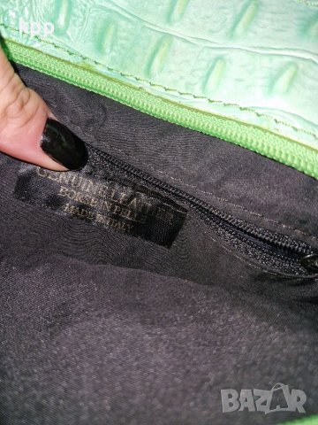 Зелена чанта от естествена кожа, снимка 4 - Чанти - 38639204