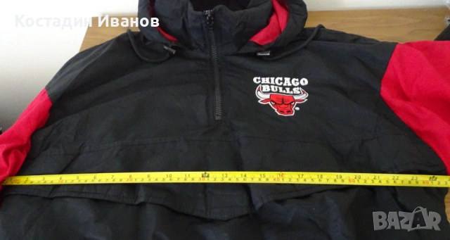 Винтидж Chicago Bulls NBA баскетболен анорак яке Чикаго Булс, снимка 12 - Якета - 53016645