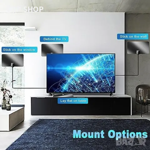 Нова вътрешна антена предавател Deenor Digital TV Aerial 280+ Мили 4K, снимка 5 - Приемници и антени - 49251697