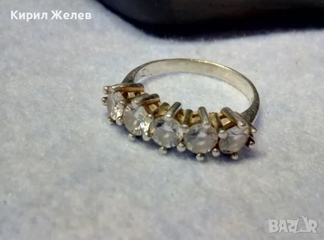 АВТОРСКИ СКЪПОЦЕНЕН СРЕБЪРЕН ПРЪСТЕН СРЕБРО 925 с ПЕЧАТ на БИЖУТЕРА и ФАСЕТИРАНИ СКЪПИ ЦИРКОНИ 50131, снимка 12 - Пръстени - 49876882
