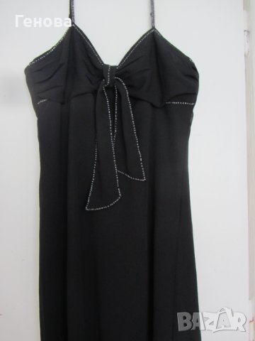 Дамска черна рокля размер 44 - 2XL, снимка 7 - Рокли - 41551154