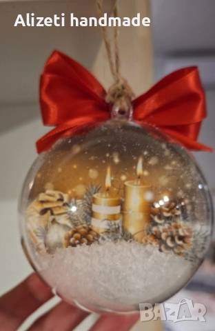 Коледни топки със снимка , снимка 2 - Коледни подаръци - 52159105