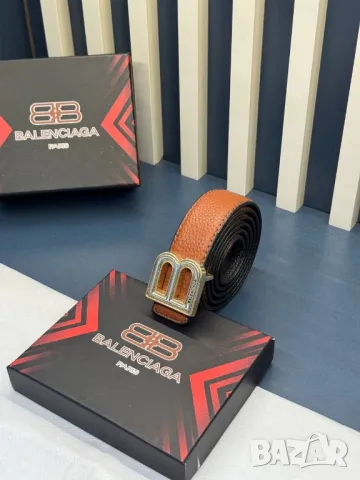 колани от естествена кожа в кутия 3см balenciaga , снимка 9 - Колани - 50348663