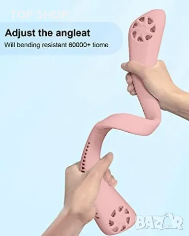 Нов преносим вентилатор за врата 3 скорости за къмпинг, туризъм, спорт, снимка 6 - Спортна екипировка - 49307307