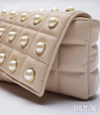 👛 Мини чанта с перли на Zara , снимка 2 - Чанти - 53775708