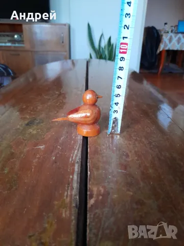 Стара дървена фигурка пиле, снимка 3 - Други ценни предмети - 48996530