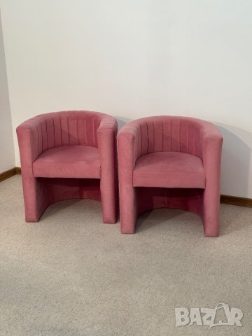 Розови плюшени фотьойлчета изработени по поръчка , снимка 1 - Дивани и мека мебел - 44281921
