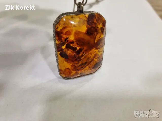 Антично колие с кехлибар, снимка 2 - Колиета, медальони, синджири - 56399776