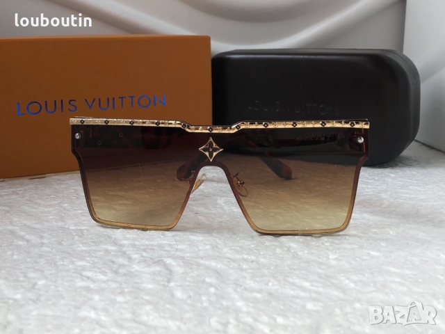 Louis Vuitton 2022 висок клас мъжки слънчеви очила унисекс дамски тип маска, снимка 5 - Слънчеви и диоптрични очила - 36083289