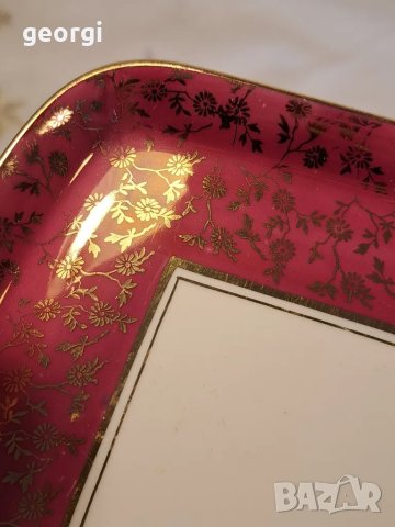 немско порцеланово плато с позлата 24/4, снимка 5 - Сервизи - 49515769