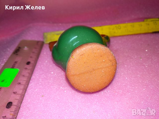 КЕРАМИЧНО БЪРДУЧЕ СВИРКА РЪЧНА МАЙСТОРСКА ИЗРАБОТКА ТРАДИЦИОНЕН ЕТНО СУВЕНИР ГЛЕДЖОСАНА ГЛИНА 42923, снимка 8 - Декорация за дома - 44309125