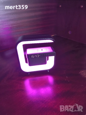 RGB LED лампа с безжично зареждане Bluetooth високоговорител ,радио G3 , снимка 6 - Друга електроника - 51944765