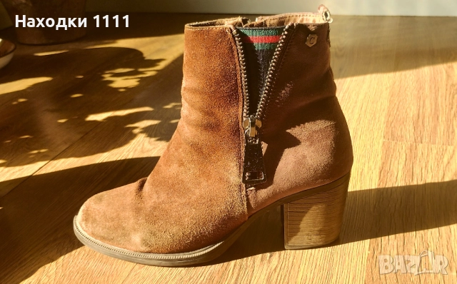 Прекрасни боти ботуши естествен велур, испански Carmela, размер 39, снимка 3 - Дамски боти - 52203029
