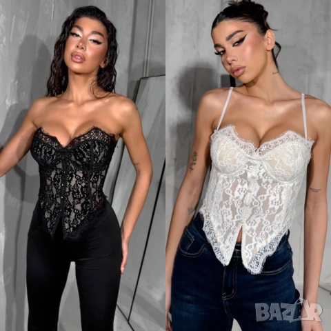 Бюстие в два цвята 