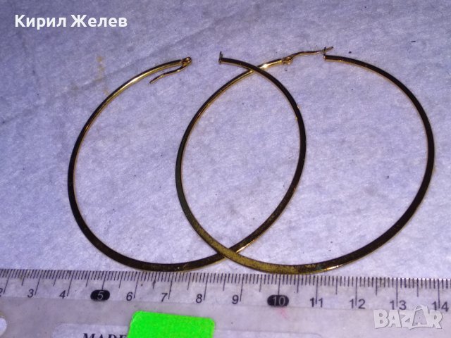 ПОЗЛАТЕНИ КЛАСИЧЕСКИ ВИНТИДЖ МОДЕЛ ОБЕЦИ от БЛАГОРОДНА СТОМАНА 37378, снимка 5 - Обеци - 41396292