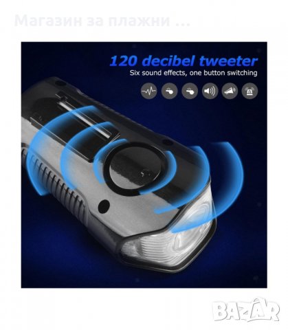 3В1 USB ПРЕЗАРЕЖДАЕМ, АКУМУЛАТОРЕН, КОМПЮТЪР, ФАР ЗА КОЛЕЛО С КЛАКСОН, КИЛОМЕТРАЖ - код 3138, снимка 10 - Аксесоари за велосипеди - 34128715