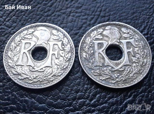 Стара монета 10 сантима 1935 г. и 1936 г.Франция - красиви !, снимка 10 - Нумизматика и бонистика - 42211307