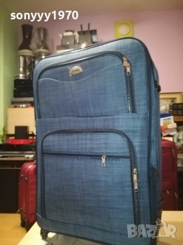 КУФАР 76Х47Х25СМ BLUE DENIM 1808230844, снимка 2 - Куфари - 41890737