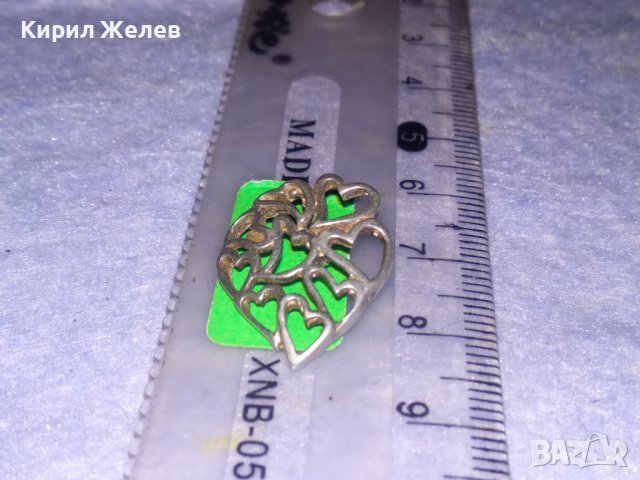 СЪРЦЕВИДЕН АЖУРЕН БЕЛ ЕПОК СРЕБЪРЕН РЕТРО МЕДАЛЬОН ВИСОКА ПРОБА СРЕБРО МАЙСТОРСКО БИЖУ 34438, снимка 10 - Антикварни и старинни предмети - 39375915
