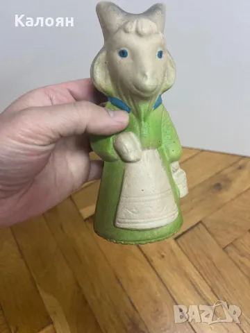 Винтидж соц руска гумена играчка коза