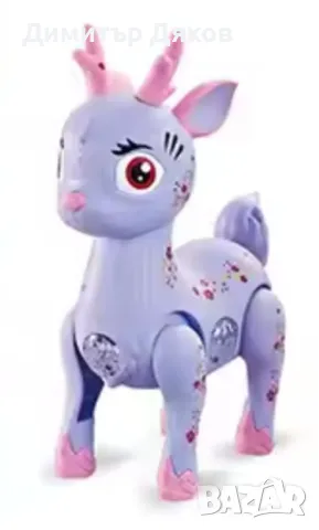 Музикална играчка елен - светеща и ходеща, снимка 3 - Музикални играчки - 48151695