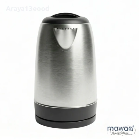 Електрическа кана mawaa® от неръждаема стомана – 2400W, 1.7 литра, снимка 2 - Кани - 53735163