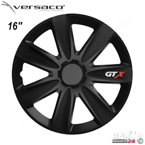 Тасове за джанти 16'' Versaco Carbon GTX - черен, снимка 2 - Аксесоари и консумативи - 55861897