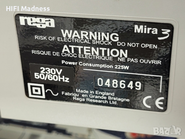 Rega Mira 3, снимка 14 - Ресийвъри, усилватели, смесителни пултове - 44642477