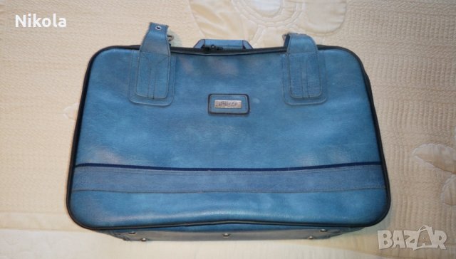 Куфар естествена кожа - Марко Поло син Marco Polo Suitcase