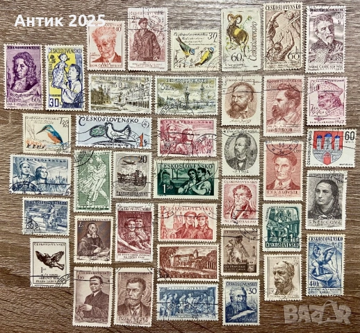 Пощенски марки от Чехословакия, снимка 3 - Филателия - 53509973