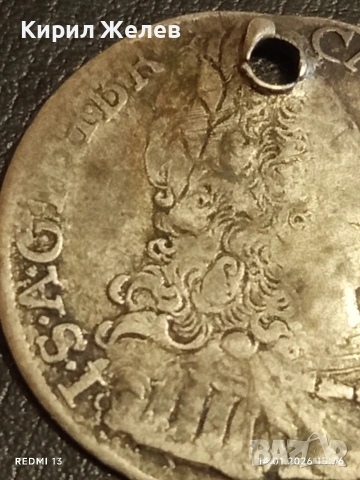 Сребърна монета 6 кройцера 1724г. Карл шести Австрия за КОЛЕКЦИЯ 53001, снимка 3 - Нумизматика и бонистика - 53097531