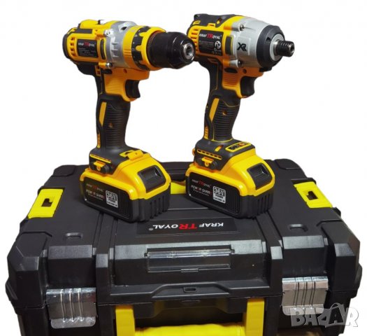 Промо Комплект 2 в 1 Акумулаторен Винтоверт и Акумулаторен Гайковерт Импакт Драйв Немски 36V 8,0AH , снимка 2 - Винтоверти - 39619654
