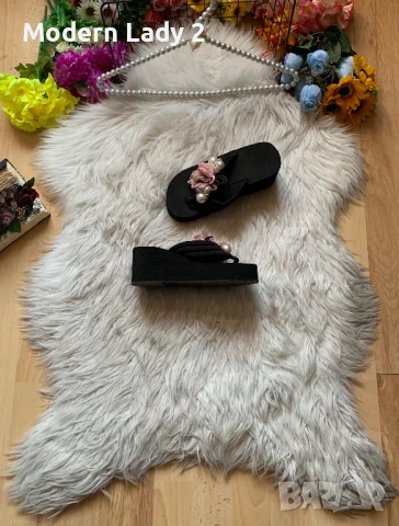 Чехли на платформа с перли, снимка 1