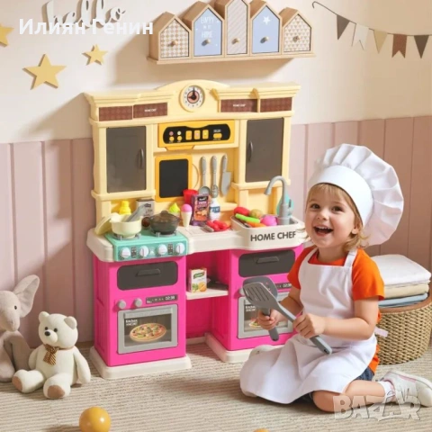 AIYAPLAY Кухня за игра с течаща вода, комплект от 85 аксесоара, снимка 11 - Образователни игри - 53752826