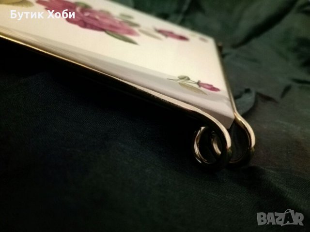 Керамична поставка в метална рамка, снимка 5 - Други ценни предмети - 33824536