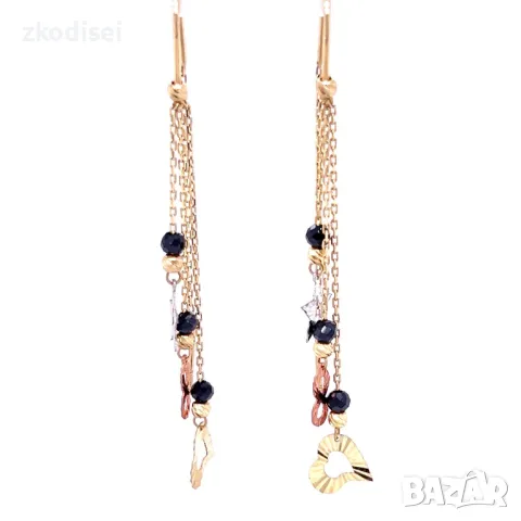 Златни обеци 2,31гр.14кр. проба:585 модел:14941-4, снимка 1