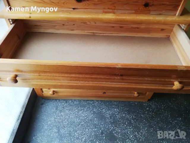 Комплект ракла шкаф с 5 чекмеджета и нощни шкафчета, снимка 4 - Шкафове - 50007285