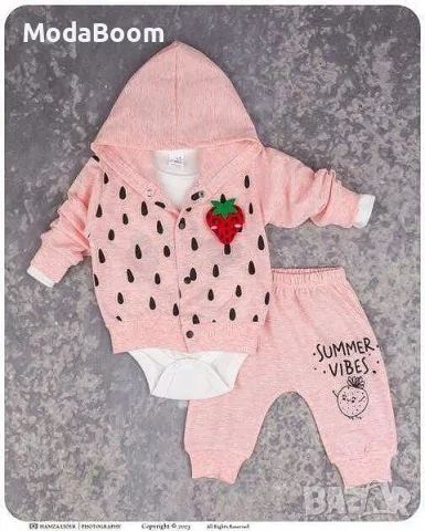 🍓Бебешки комплект “ягоди” от три части🍓