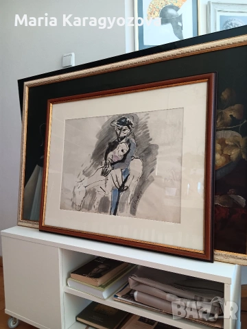 Картина на Юрий Буков, оригинал, подписана, рамкирана, снимка 5 - Други ценни предмети - 53825129