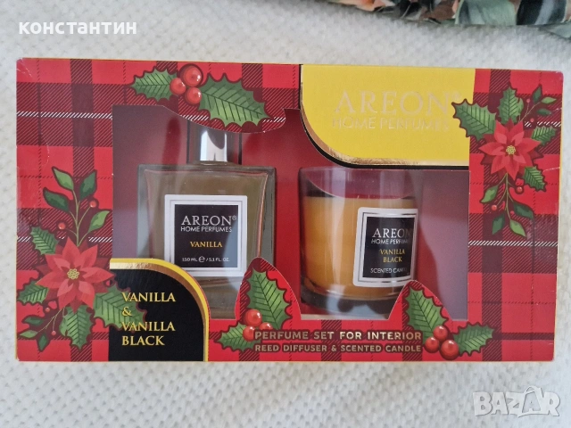 сет парфюм и свещ ванилия