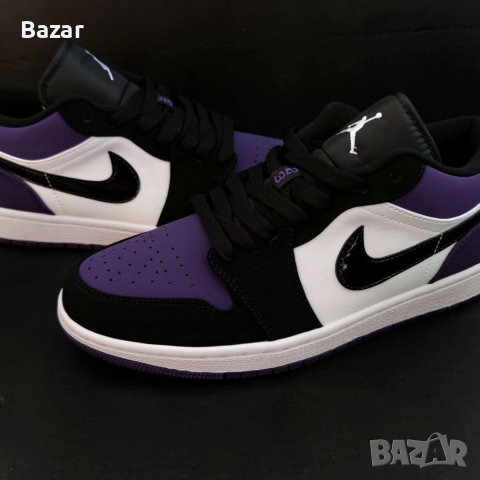 Nike Air Jordan 1 Low Court Purple Лилави Обувки Маратонки Кецове Размер 42 Номер 26.5см , снимка 7 - Маратонки - 40792735