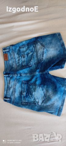 XL маркови къси дънкови гащи Denim Hunter , снимка 4 - Къси панталони и бермуди - 41340821